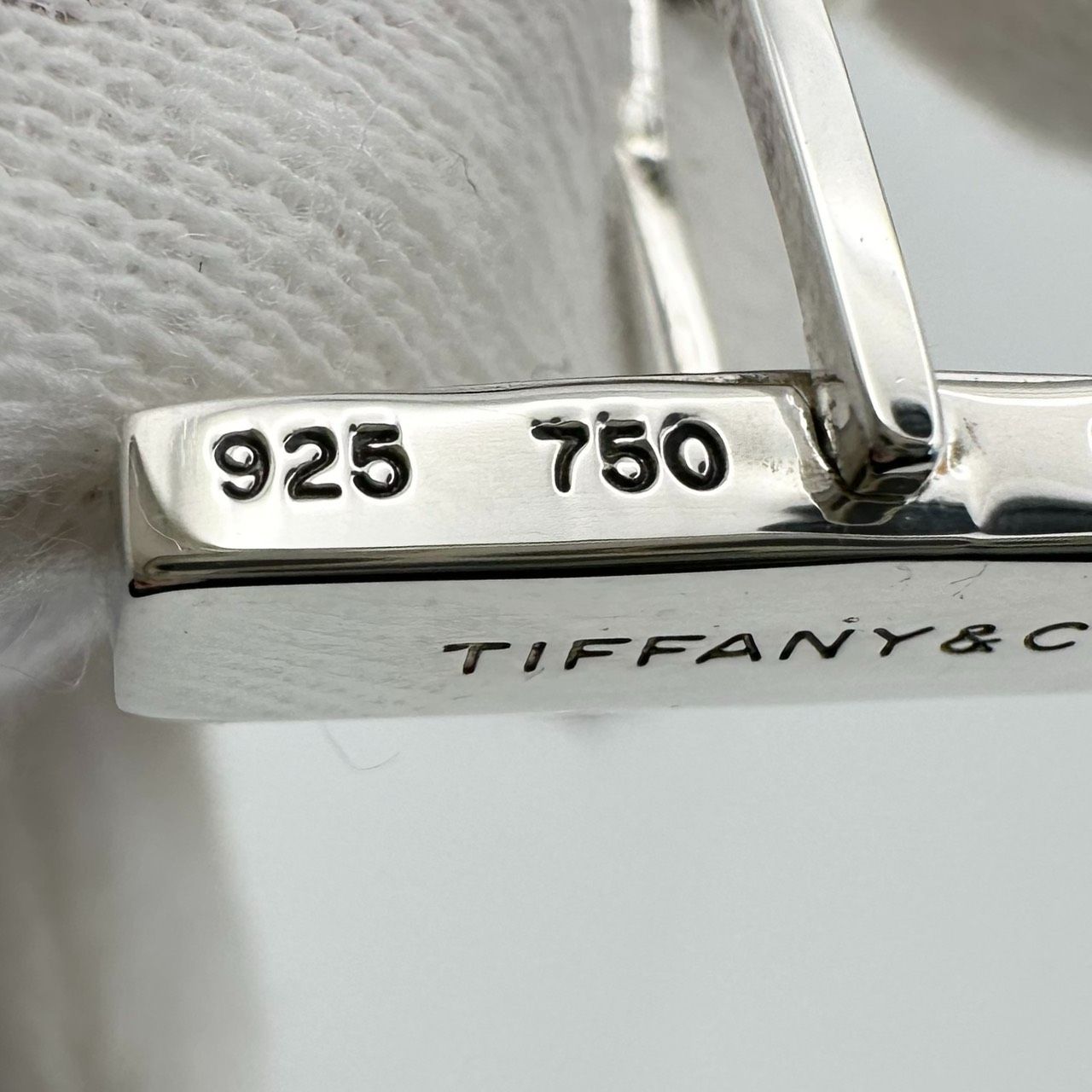 オールドティファニー シグネチャー ツイスト カフス 925 750 オールド