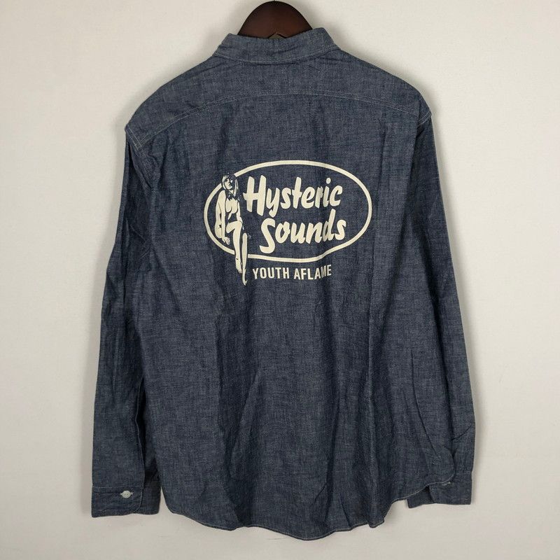 人懐っこい 品 HYSTERIC GLAMOUR ヒステリックグラマー × BIGYANK ビッグヤンク 別注 コラボ L S CHAMBRAY SHIRT 02172AH06 ロングスリーブ シャンブレーシャツ 長袖 140-251103-yo-04-tei お楽しみに。