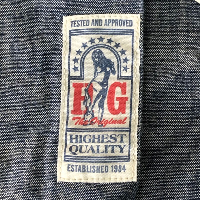 シャンブレーシャツ 長袖