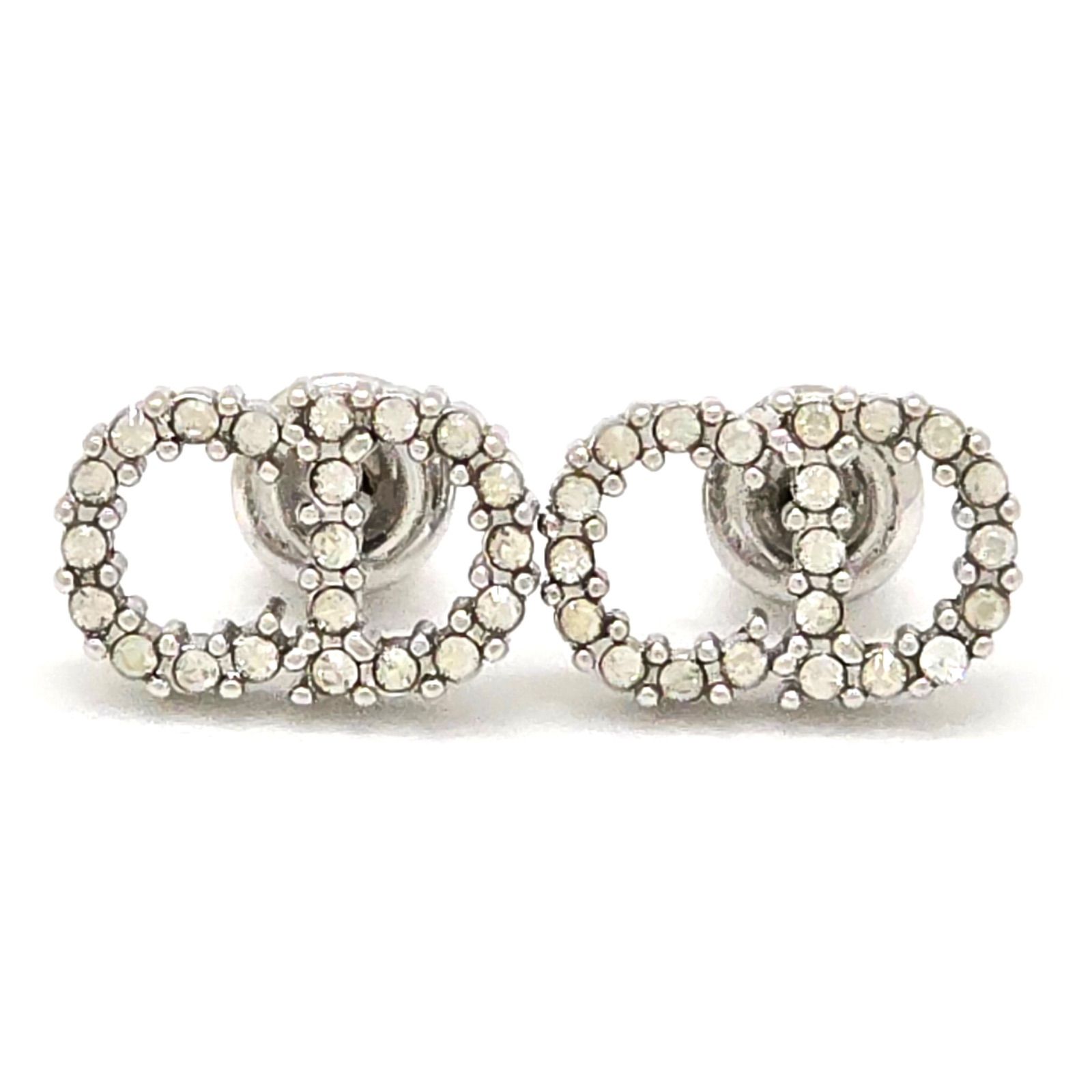 ディオール　クレール ディー リュヌ ピアス　CDロゴ　ラインストーン　両耳用 Christian Dior 【純正ラッピング済】ディオール CLAIR D LUNE ピアス