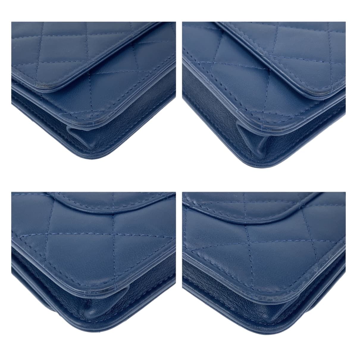 CHANEL シャネル マトラッセ ダブルピース ココマーク ネイビー ゴールド金具 ラムスキン ショルダーバッグ 505950 FORTGASGNV_COM_BR