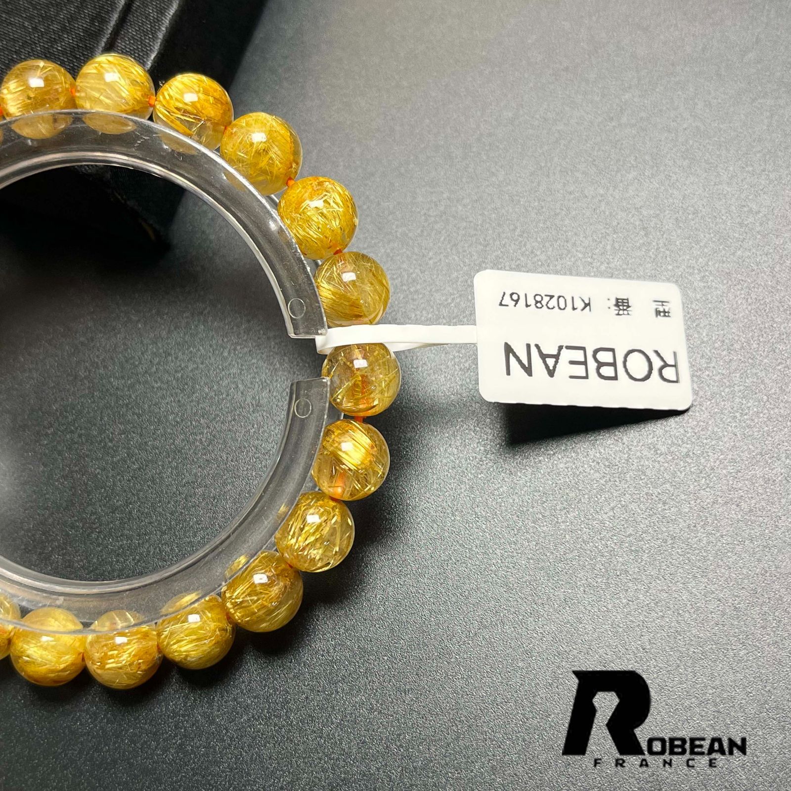 満針ルチルクォーツ ブレスレット