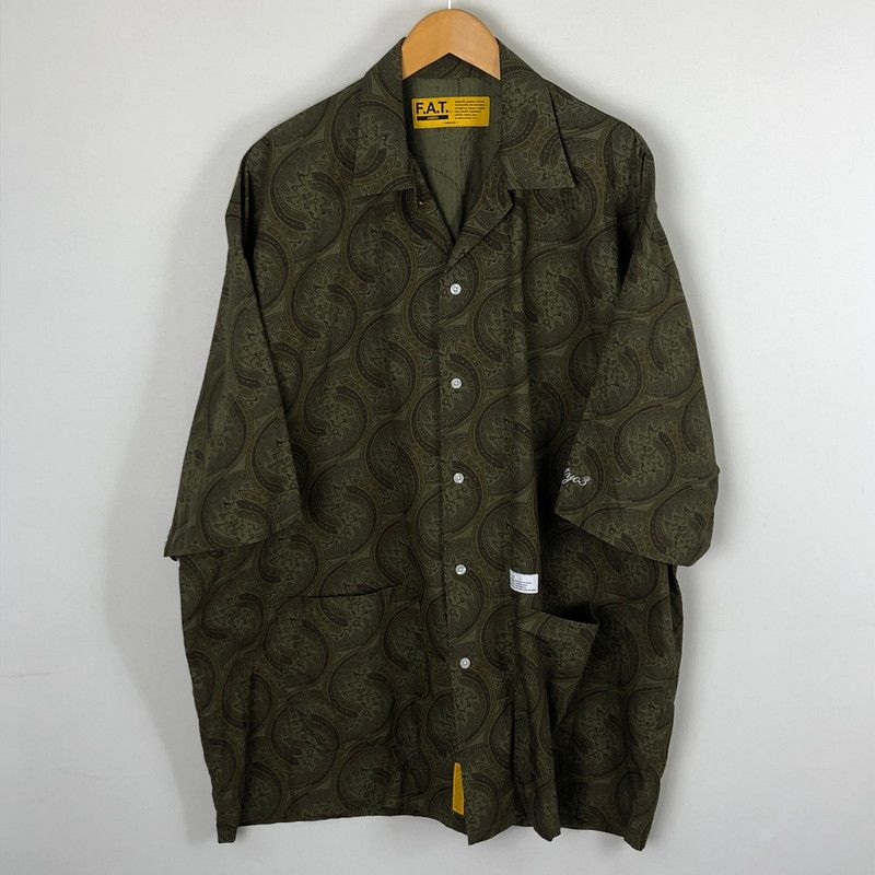 品 FAT エフエーティー FIBERSAIC S S SHIRT F32510-SH18-AB ファイバーザイク ショートスリーブ シャツ 半袖 トップス 総柄 142-251103-yo-07-tei