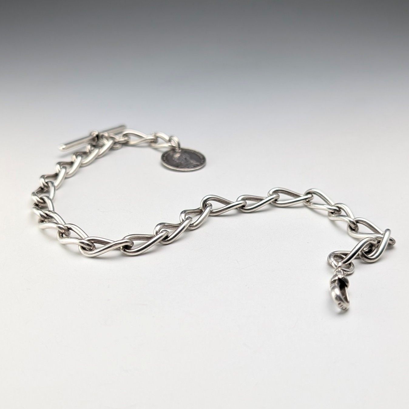 純銀製アルバートチェーン 42g