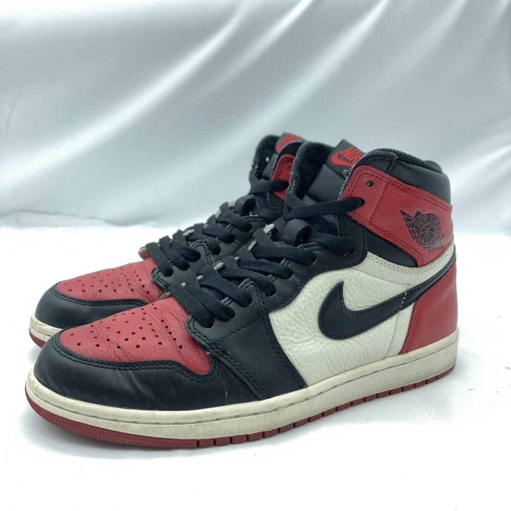 NIKE AIR JORDAN 1 RETRO HIGH OG Bred Toe サイズ26cm 555088-610 ナイキ エアジョーダン ブレッド トゥ 19