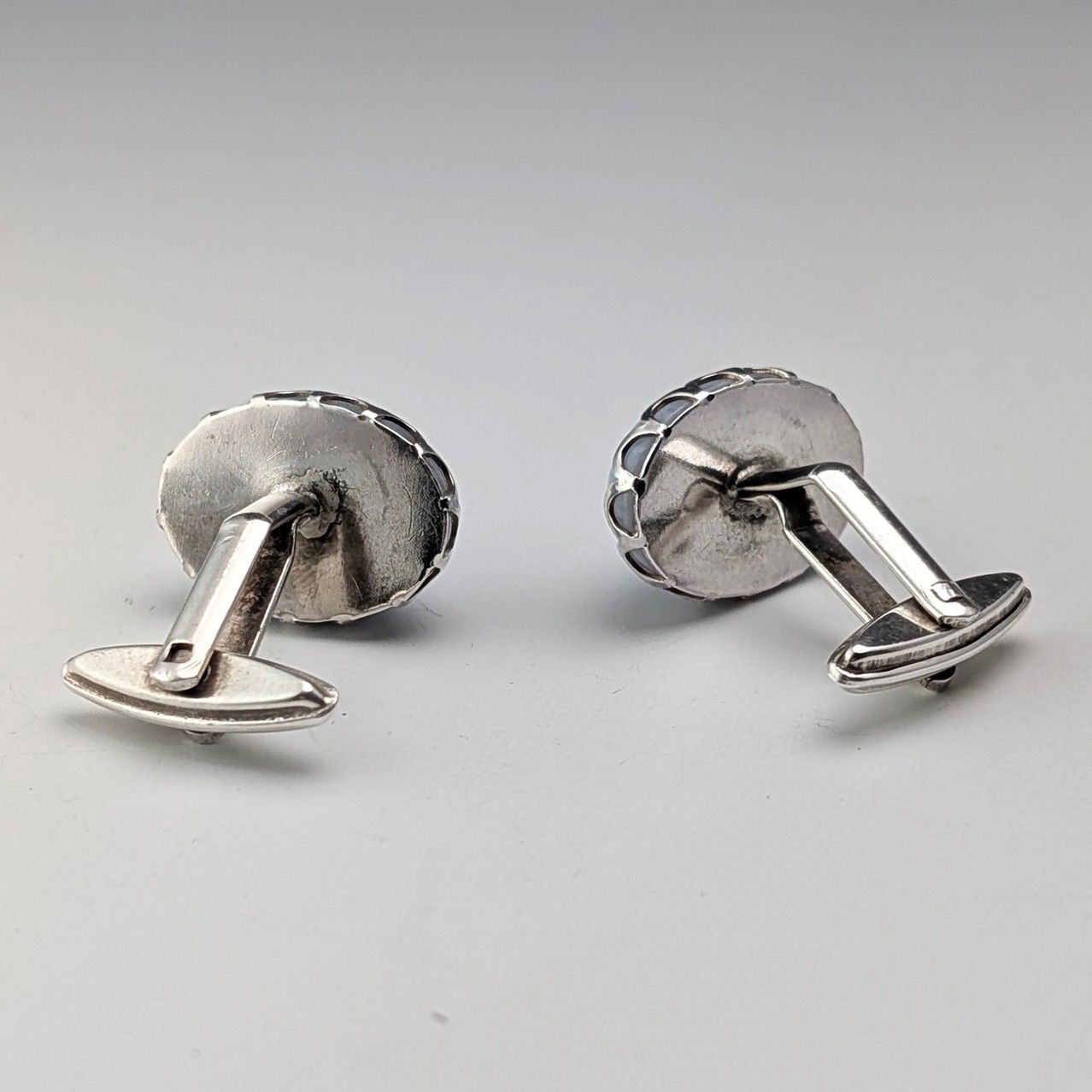 ブルーレースアゲート カフリンクス