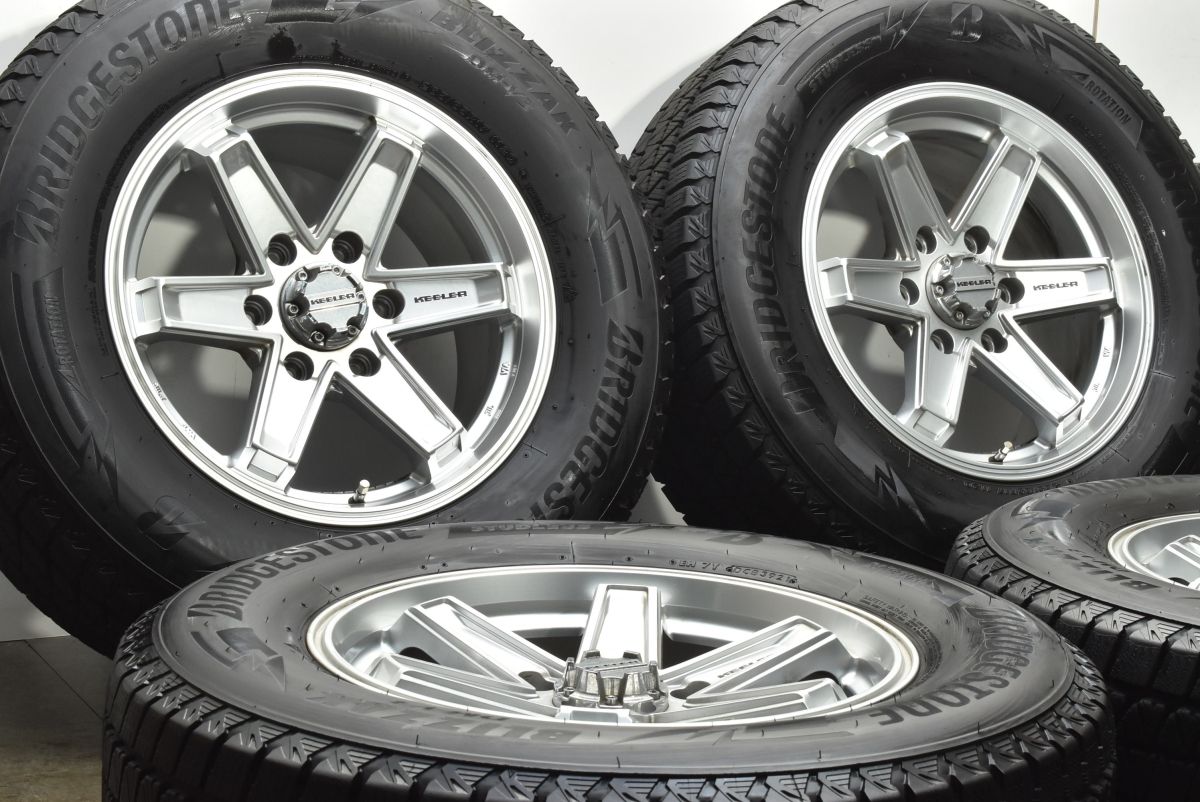 バリ溝 KEELER キーラー 17 in 8 J 25 PCD 139 7 ブリヂストン ブリザック DM V 3 265 65 R ランドクルーザープラド ハイラックス サーフ