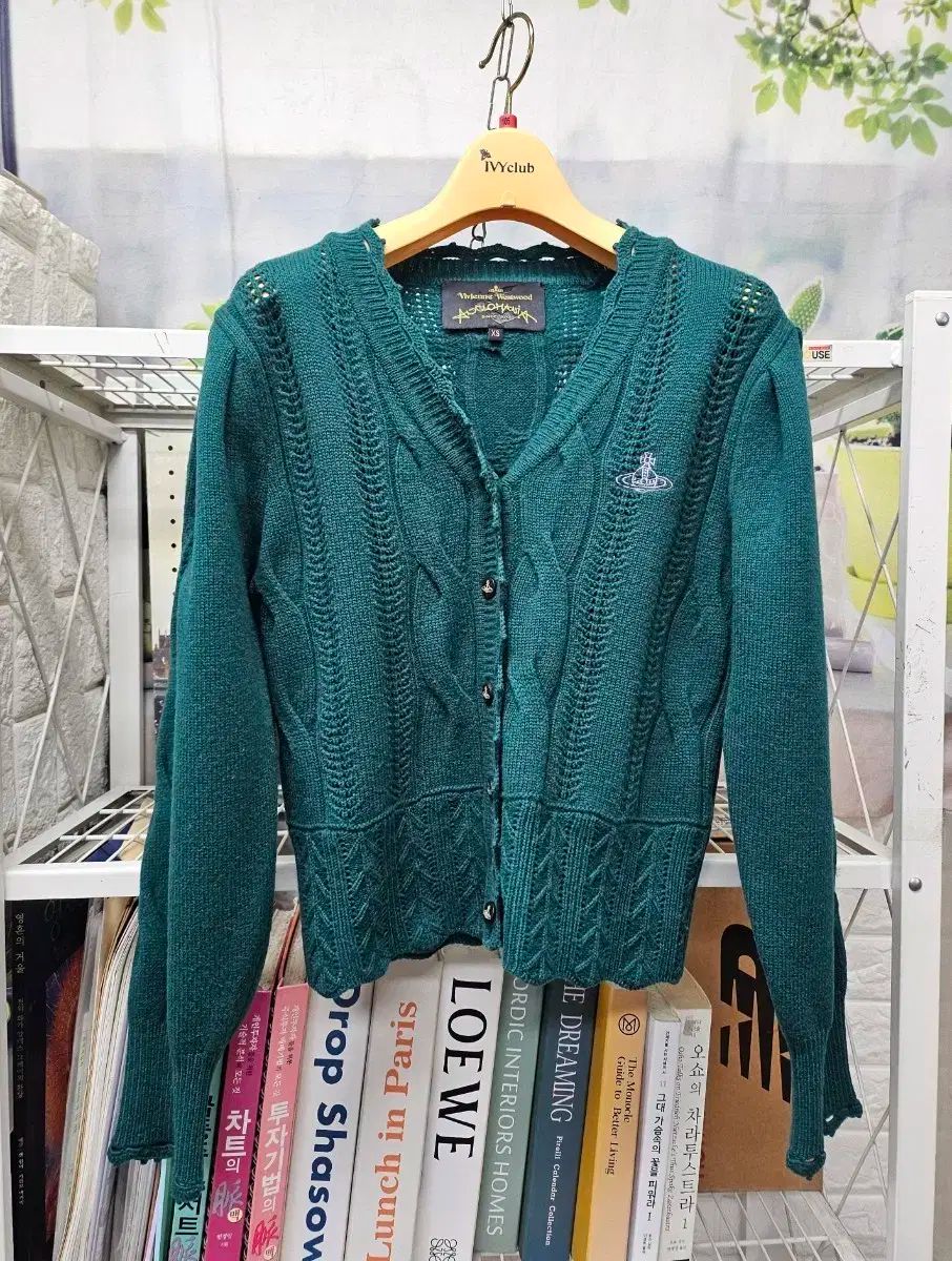 ヴィヴィアン ウエストウッド レディース ニットカーディガン 85 アングロマニア ケーブルニット WL87