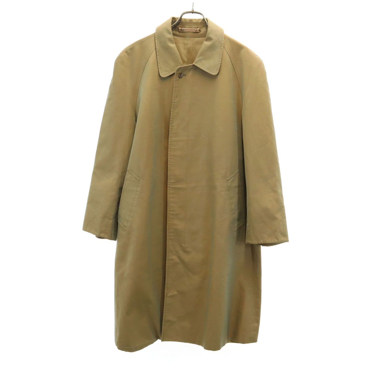 LANVIN ランバン 80s ヴィンテージ ステン コート R48 45 ベージュ メンズ 古着