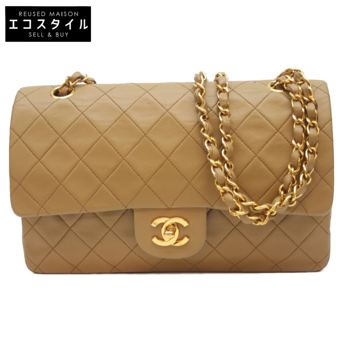 CHANEL シャネル 3番 A01112 ﾍﾞｰｼﾞｭ ﾗﾑ G金具 Wﾌﾗｯﾌﾟ ﾏﾄﾗｯｾ25 - メルカリ