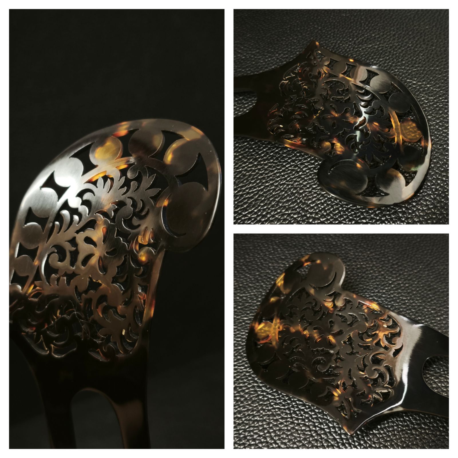 3点まとめ 白鼈甲 簪＆笄 鼈甲かんざし 花柄かんざし 和装髪飾り SNA 22510FG NEXPOTALLINN_EU