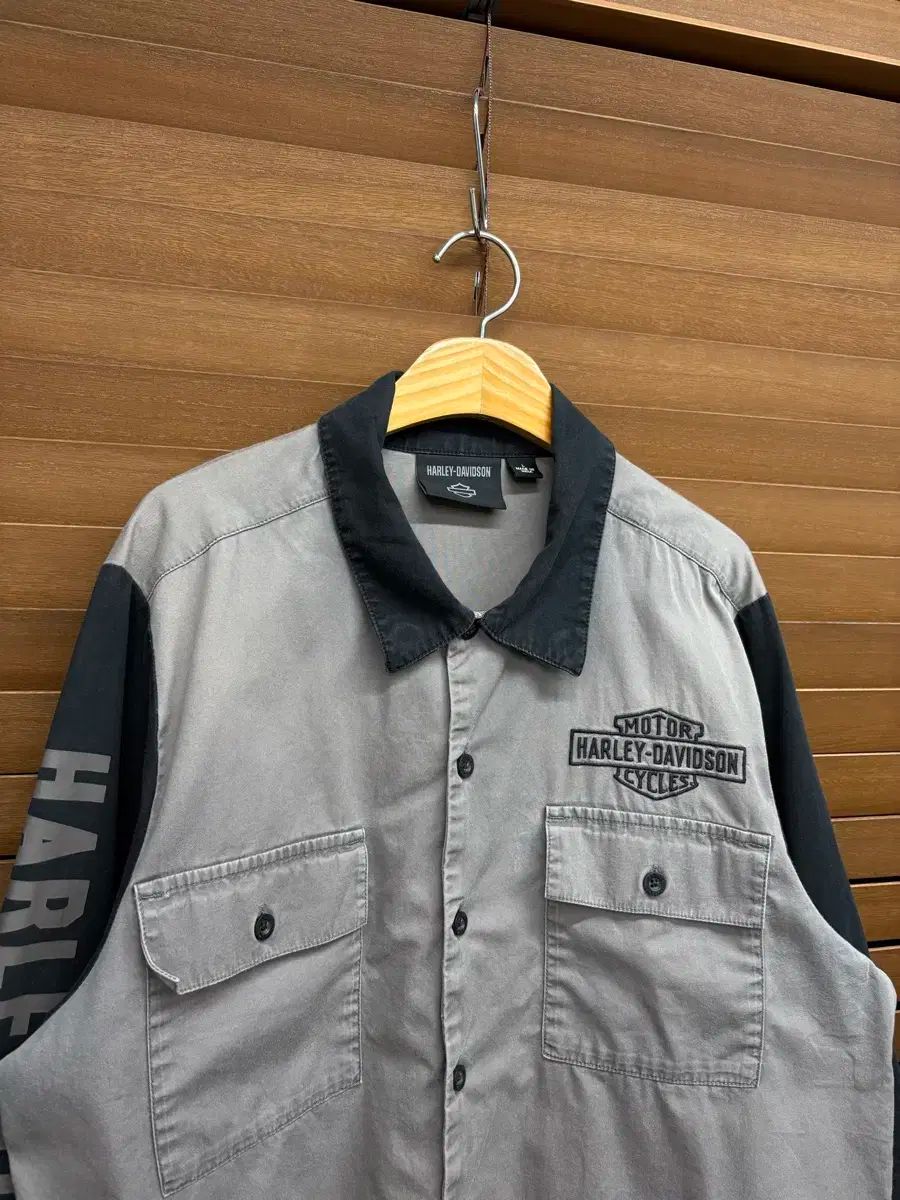 ハーレーダビッドソン ウーブン メカニック ワーク シャツ