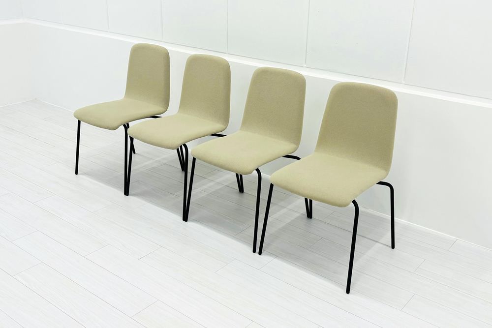 イトーキ knot Work ノットワークシリーズ ミーティングチェア 4脚セット 会議椅子 多目的チェア オフィス家具 A000003907