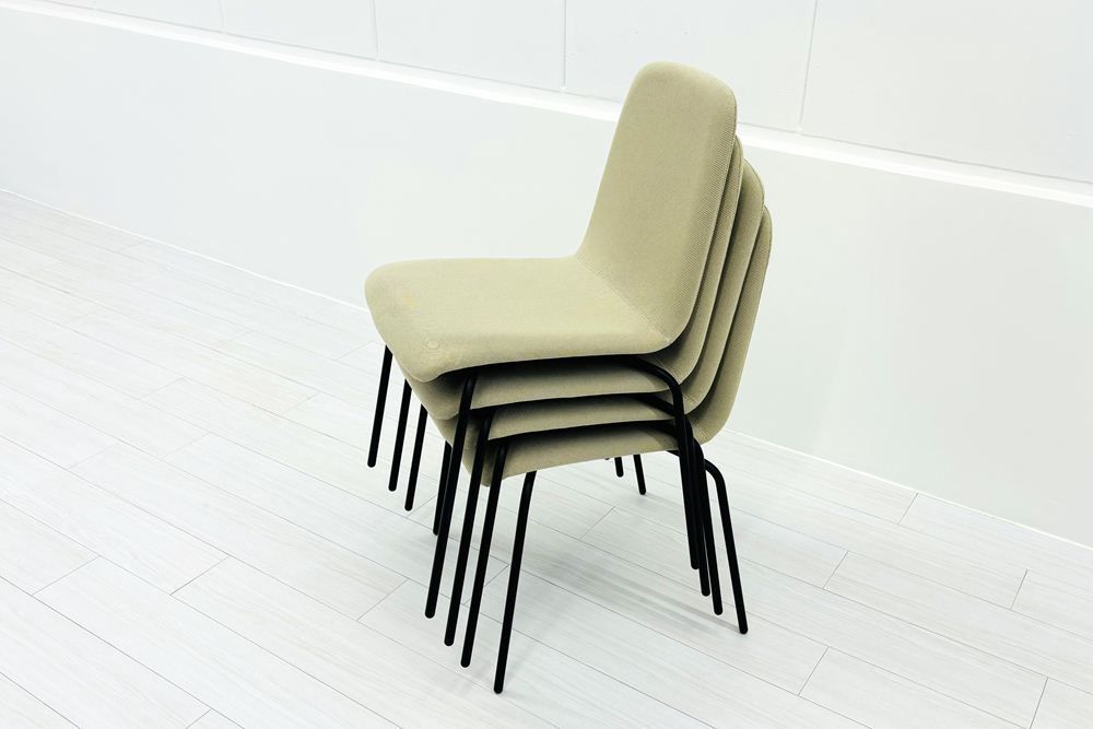 イトーキ knot Work ノットワークシリーズ ミーティングチェア 4脚セット 会議椅子 多目的チェア オフィス家具 A000003907