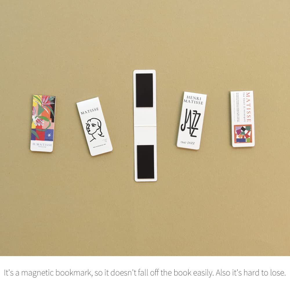  モノライク マグネット式 しおり アンリマティス Henri matisse Ver 1 2 Bookmarks セットマグネットブックマーク しおり 文房具 事務用品