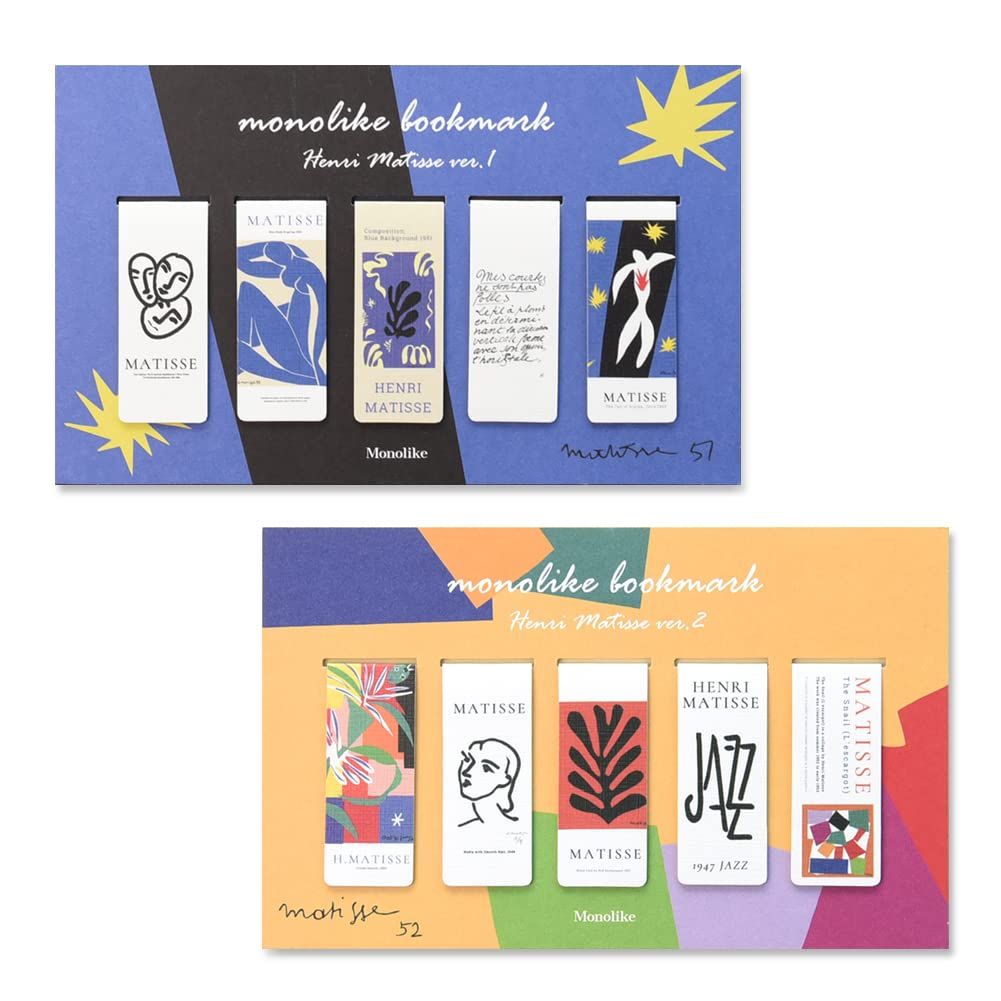 モノライク マグネット式 しおり アンリマティス Henri matisse Ver 1 2 Bookmarks セットマグネットブックマーク