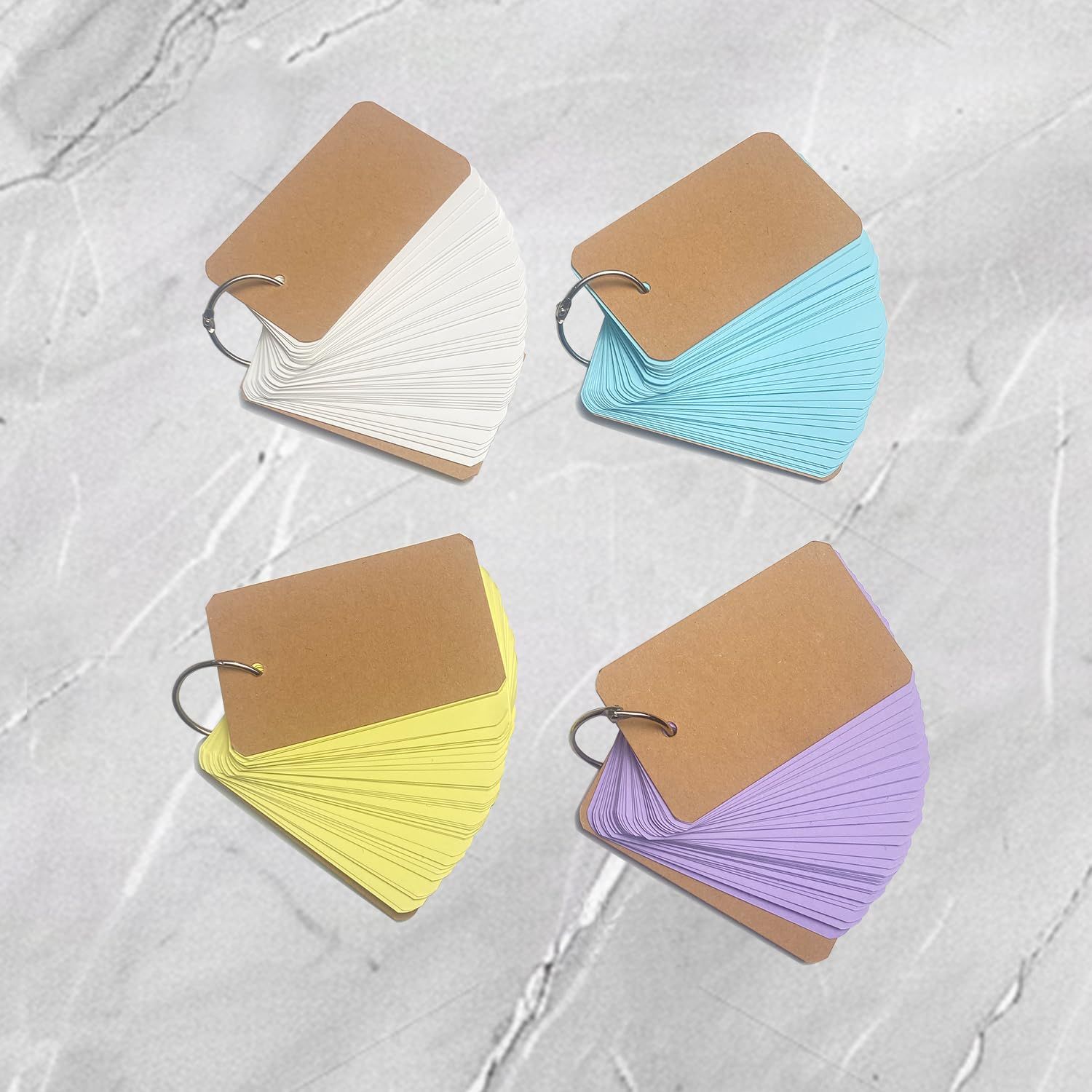  単語帳 8冊 単語カード 暗記カード 大きめ 暗記効率アップ カードリングとじ 英語 漢字 試験 検定 単語帳 単語カード ノート メモ帳