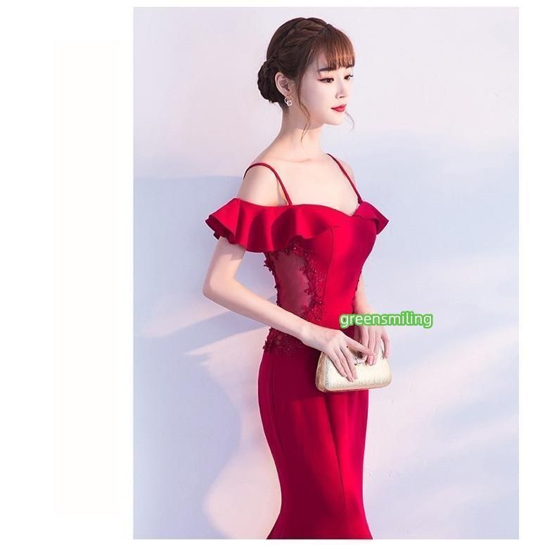 着痩せ イブニングドレス