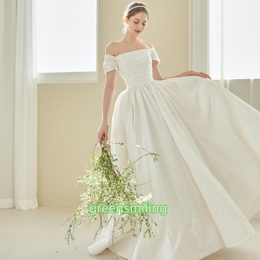 ウェディングドレス ウエディングドレス 二次会 結婚式 前撮り ブライダル ロングドレス 花嫁 プリンセスドレス プリンセスラインドレス