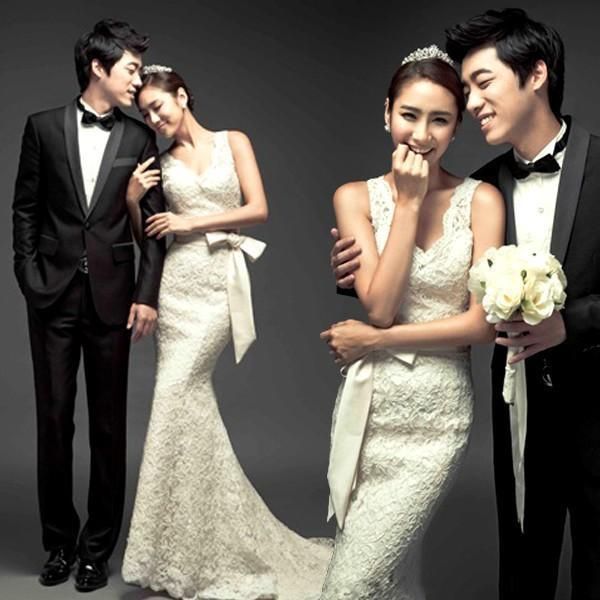 マーメイドドレス 二次会 ロングドレス 結婚式 ウェディングドレス マーメイドライン 安い ウエディングドレス サッシュリボン 花嫁