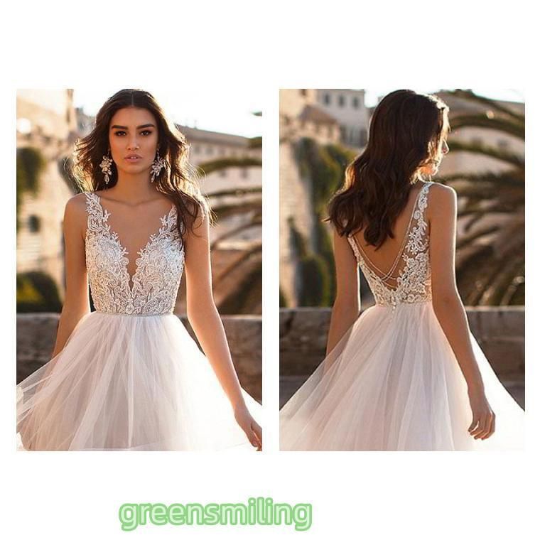 ウェディングドレス 結婚式 二次会 ホワイト 花嫁 プリンセスドレス 白ドレス ロングドレス 披露宴 Ｖカット バックレス トレーンライン