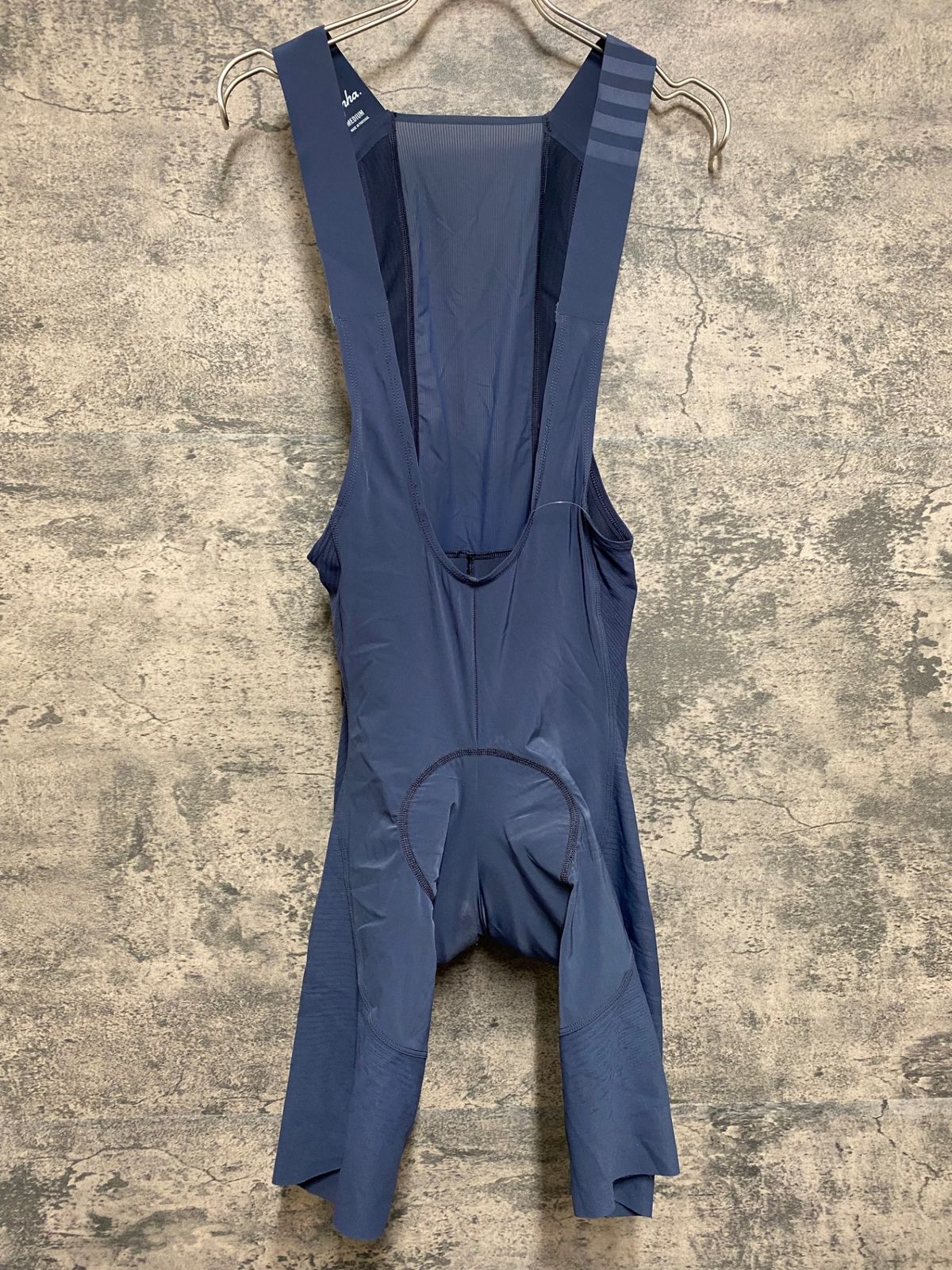 JM522 ラファ Rapha PRO TEAM POWERWEAVE BIB SHORTS ビブショーツ グレー M パッド擦れ