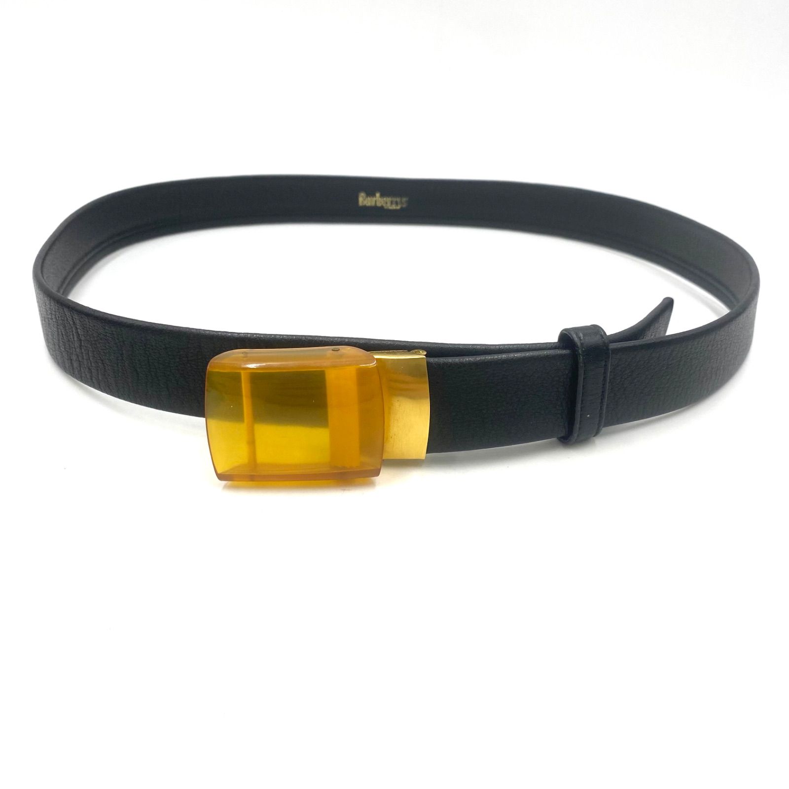 Burberry バーバリー ベルト ウエスト フリーサイズ レザー ブラック