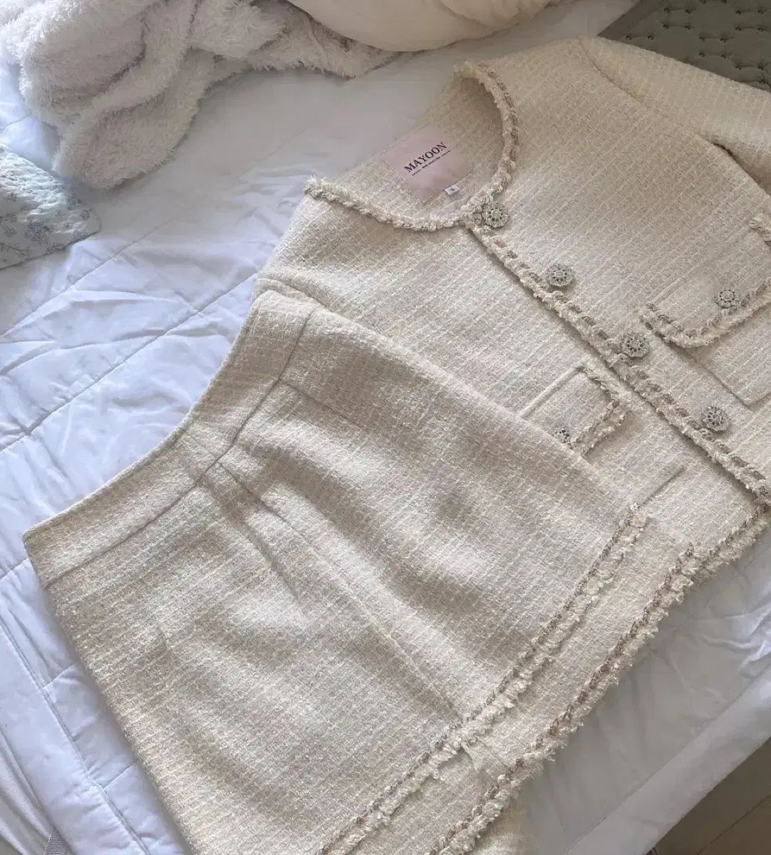 セットアップ ピンクアイボリー