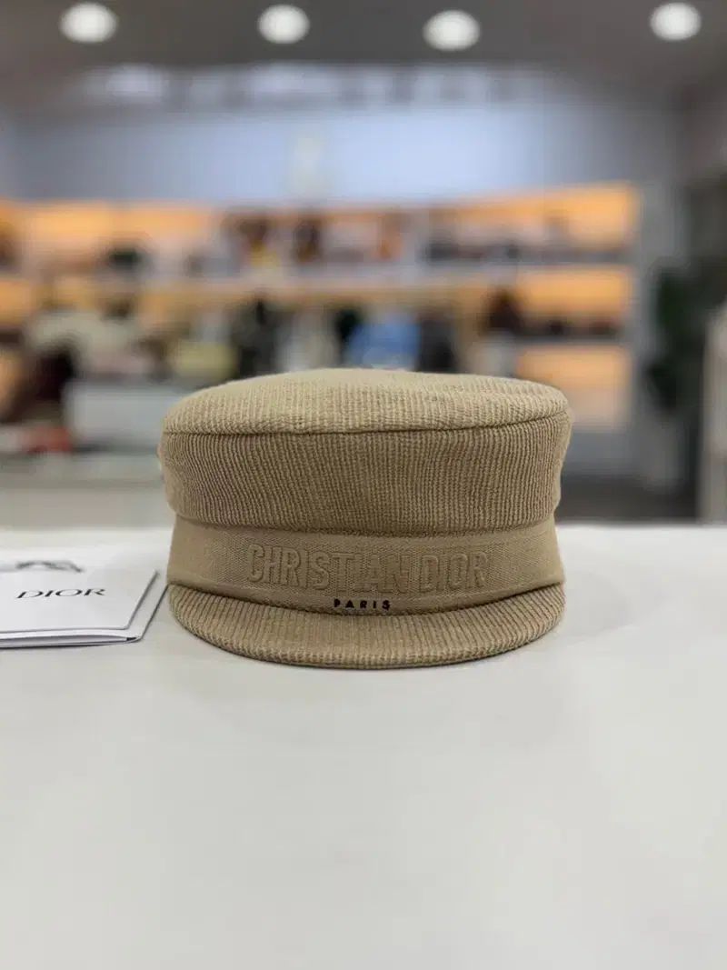 ディオール コットン 刺繍 ベースボール キャップ 帽子 ベージュ 02DCP920A140