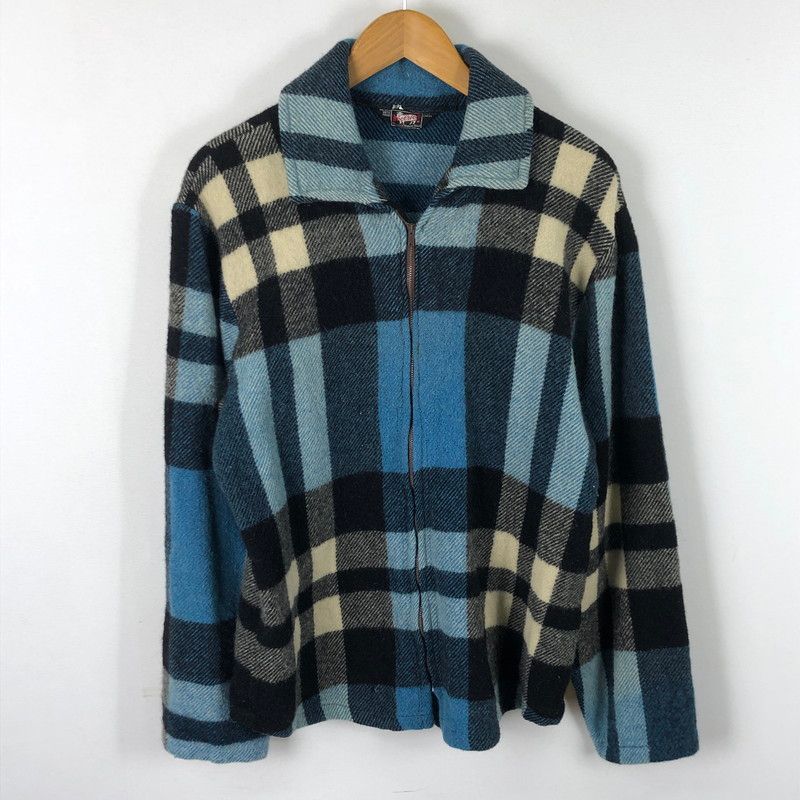 品 WOOLRICH ウールリッチ 50 s WOOL CHECK HARRINGTON JACKET VINTAGE 50年代 ウール チェック ハリントンジャケット ライトアウター ヴィンテージ 144-251103-yo-10-tei