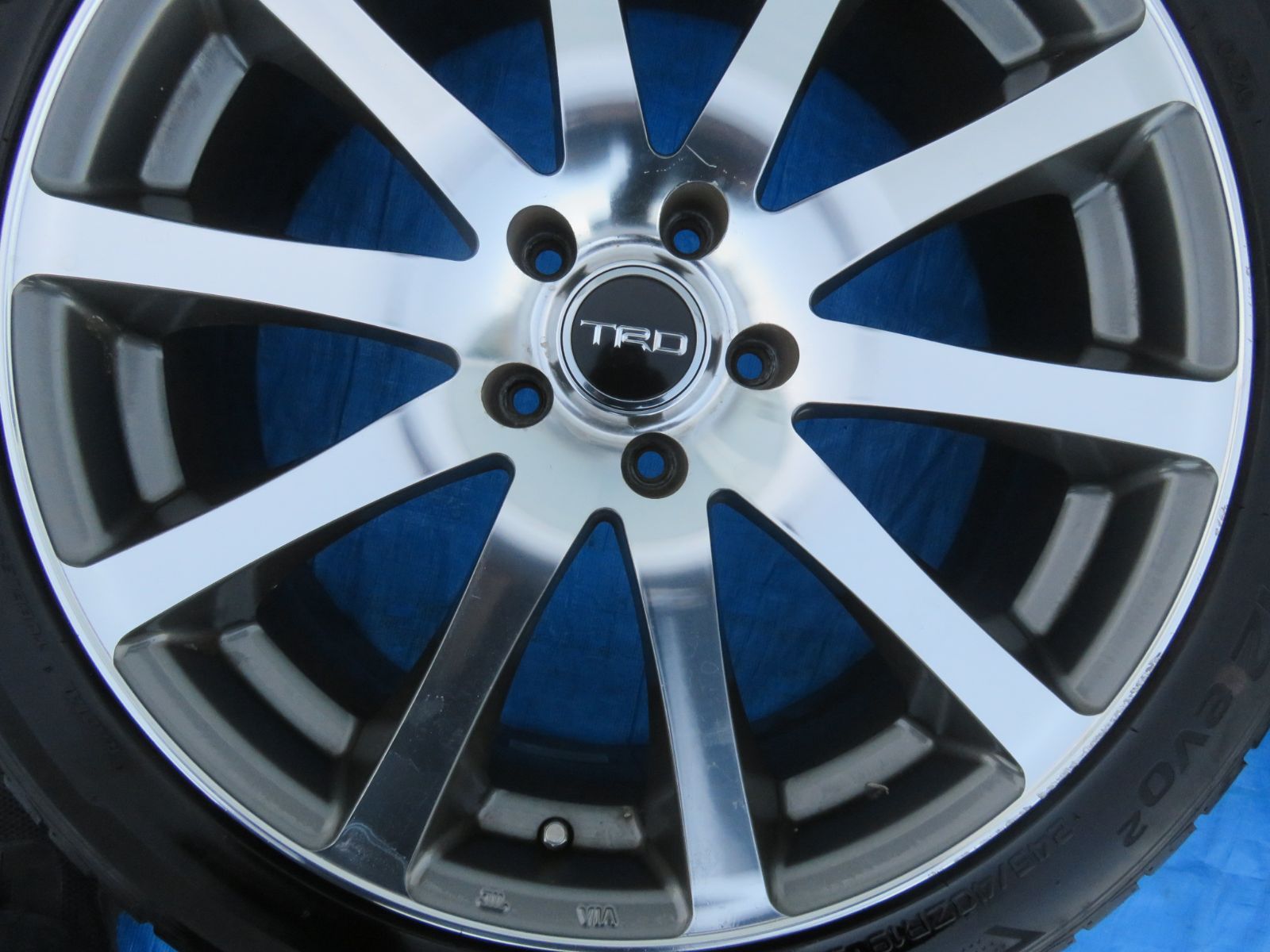 SFC 3162 トヨタ TRD TF 4 19インチ 19 8 J 47 5穴 PCD 114 3 ホイールタイヤ 245 40 ZR ４本セット アルファード ヴェルファイア クラウン エスティマ