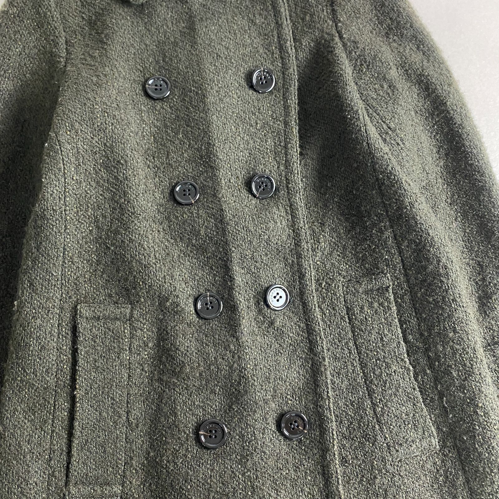 バーバリーロンドン ピーコート ツイード ジップアップ ノバチェック