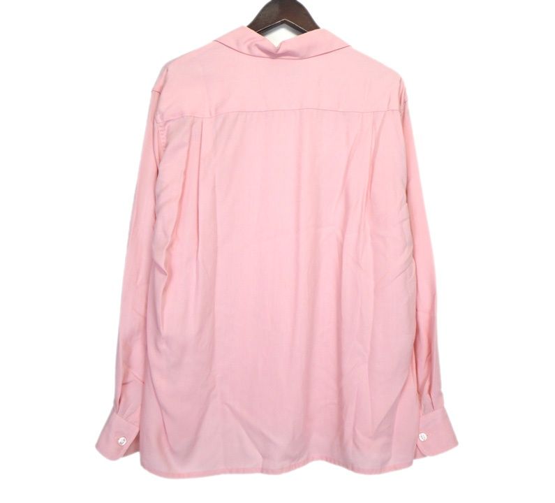 ワコマリア WACKO MARIA ロゴ 刺繍 ハワイアン オープン 長袖 シャツ s4914