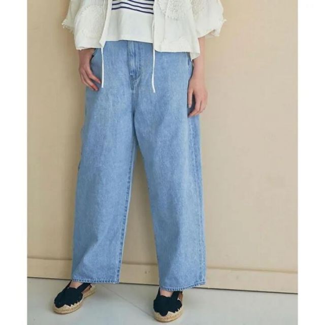 ESTROISLOSE エストゥロワルーズ ピュアデニム バギーパンツ fade blue size 2 ボトムス デニム 10.75oz
