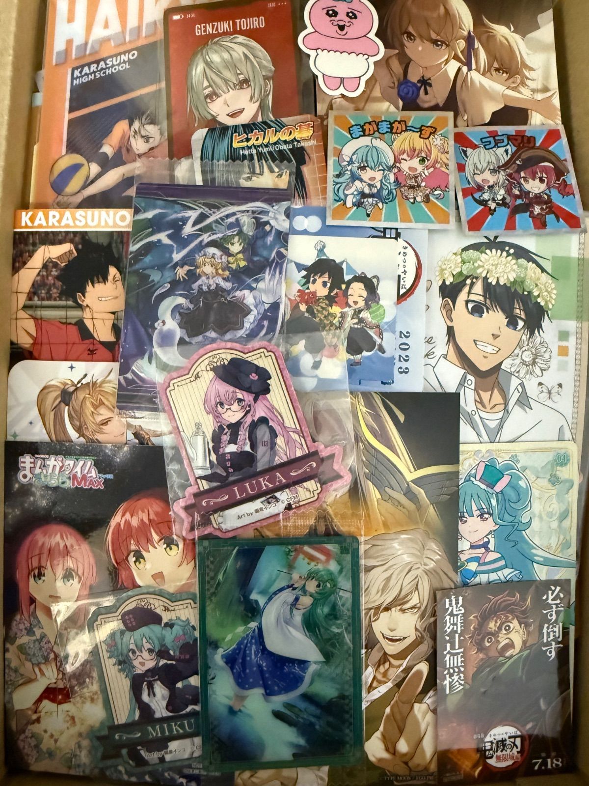 紙類 アニメ ゲーム まとめ売り 大量 コースター ポストカード カード
