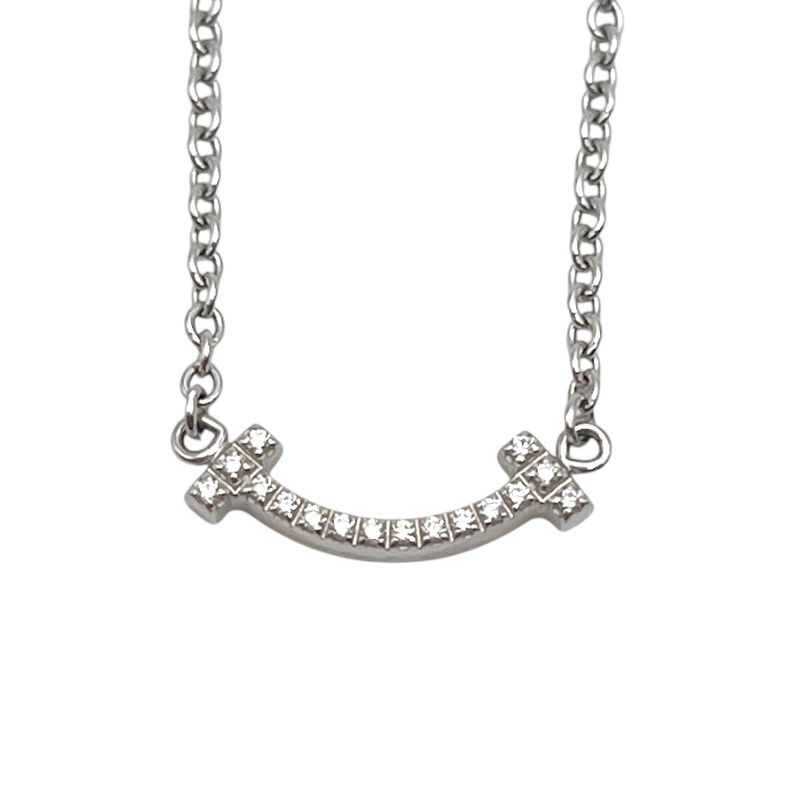 ティファニー TIFFANY＆CO Tスマイルブレス マイクロミニ ホワイトゴールド 750WG ダイヤモンド ジュエリー