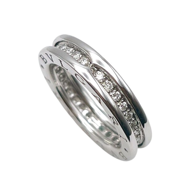 ブルガリ BVLGARI ビーゼロワンリング1バンド XS フルダイヤ ホワイトゴールド 750WG ダイヤモンド ジュエリー