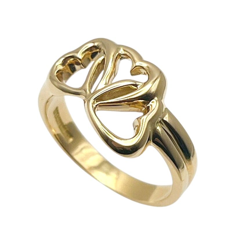 ティファニー TIFFANY＆CO トリプルハートリング Au750 ジュエリー