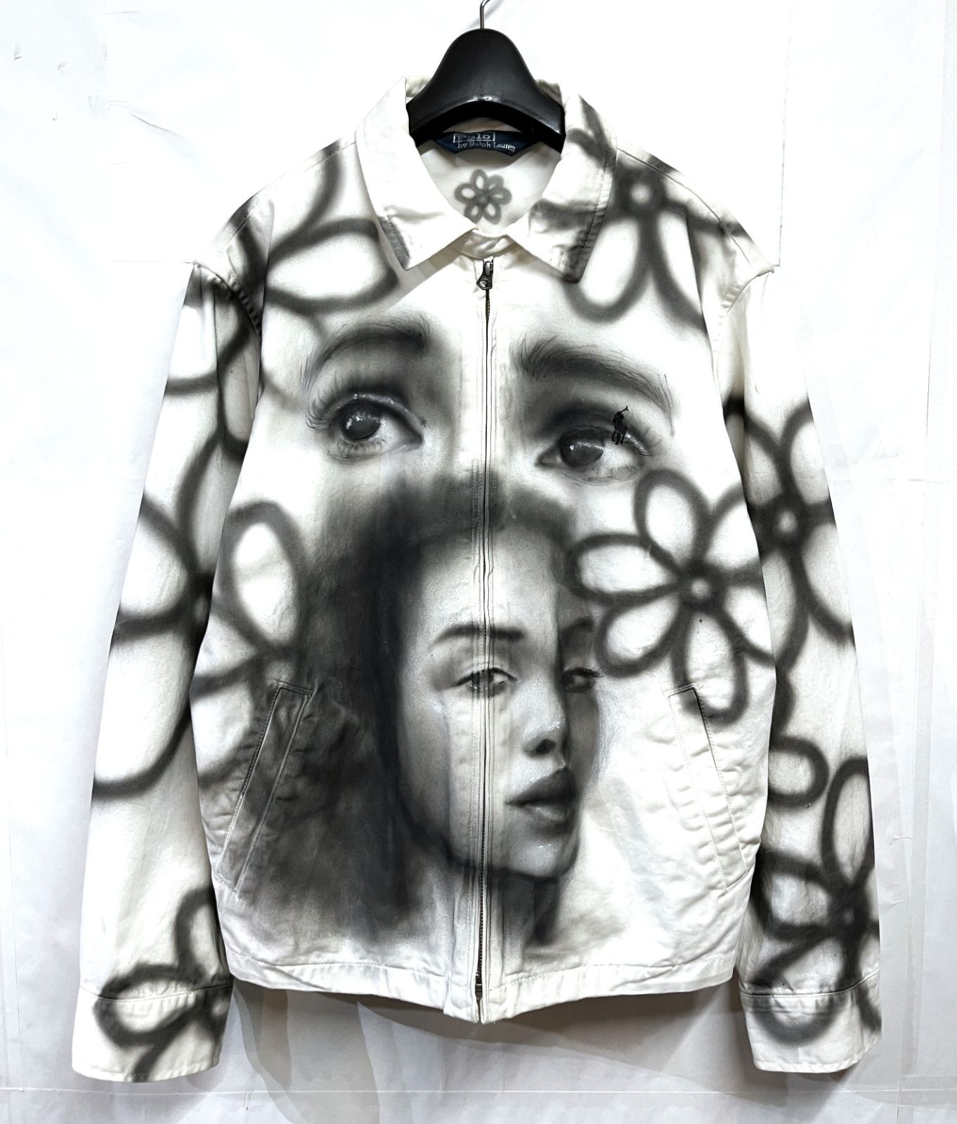 1点モノ Airbrushed by 1 ハンドペイント スウィングトップ ジャケット ポロラルフローレン