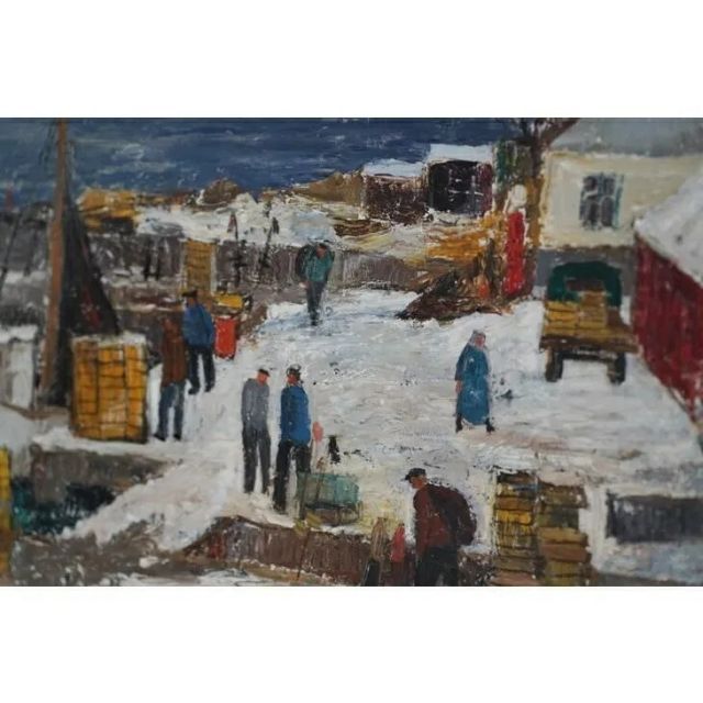 ▽ 田巻洋一 ▽ 1988年制作 肉筆油絵 風景画 F3 額装品 2025年最新