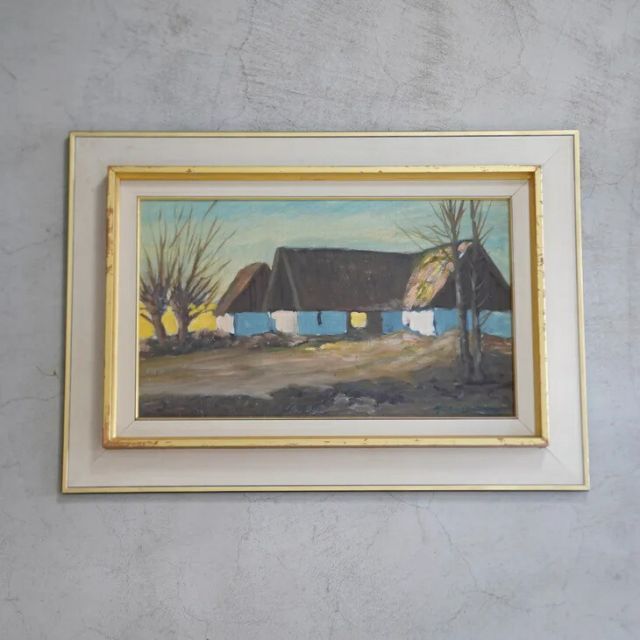 HJALMAR LINDBLOM ヤルマール リンドブロム Odegard Oil painting 油絵 北欧 スウェーデン ミッドセンチュリー MDC