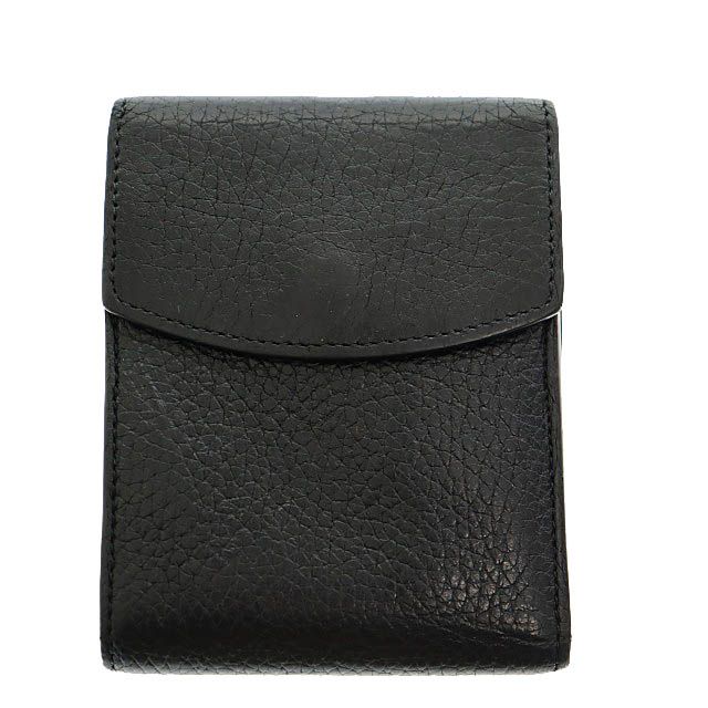 メゾンマルジェラ Maison Margiela Bi-F Card Coin Wallet バイフォールド カード コイン ウォレット 二つ折り 財布 S55UI0294 P4479 T8013 黒ブラック AA 251103