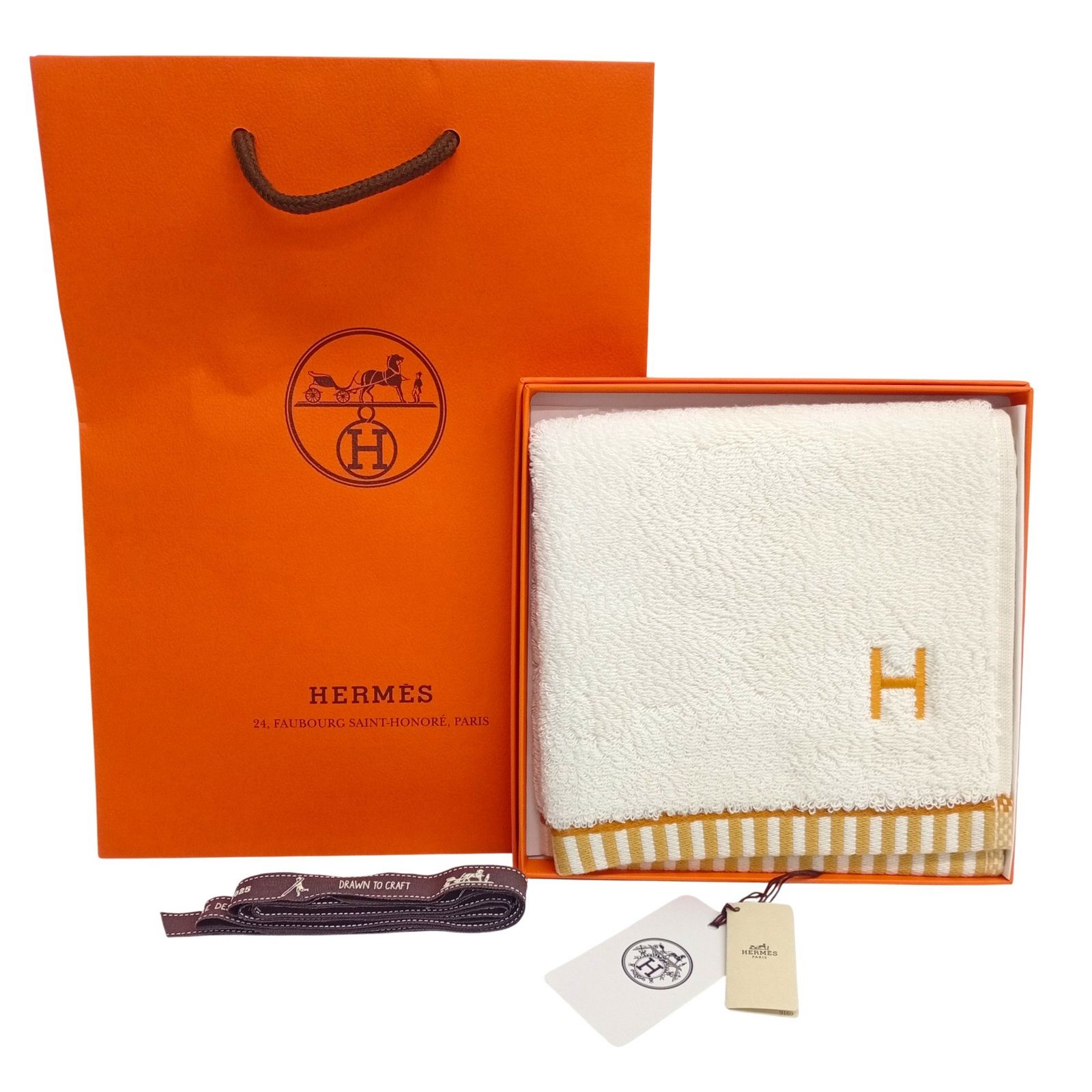 エルメス HERMES ハンカチ ミニタオル ハンドタオル カレ