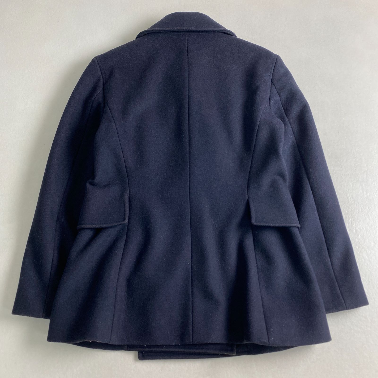 CELINE ピーコート・ウールコート セリーヌ ネイビー ダブルブレスト