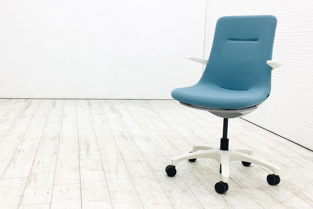 MOVU モーブ シリーズ モーブチェア イトーキ 事務椅子 ITOKI オフィス家具 ターコイズブルー KF-615GB-W9W9S4 A000003132