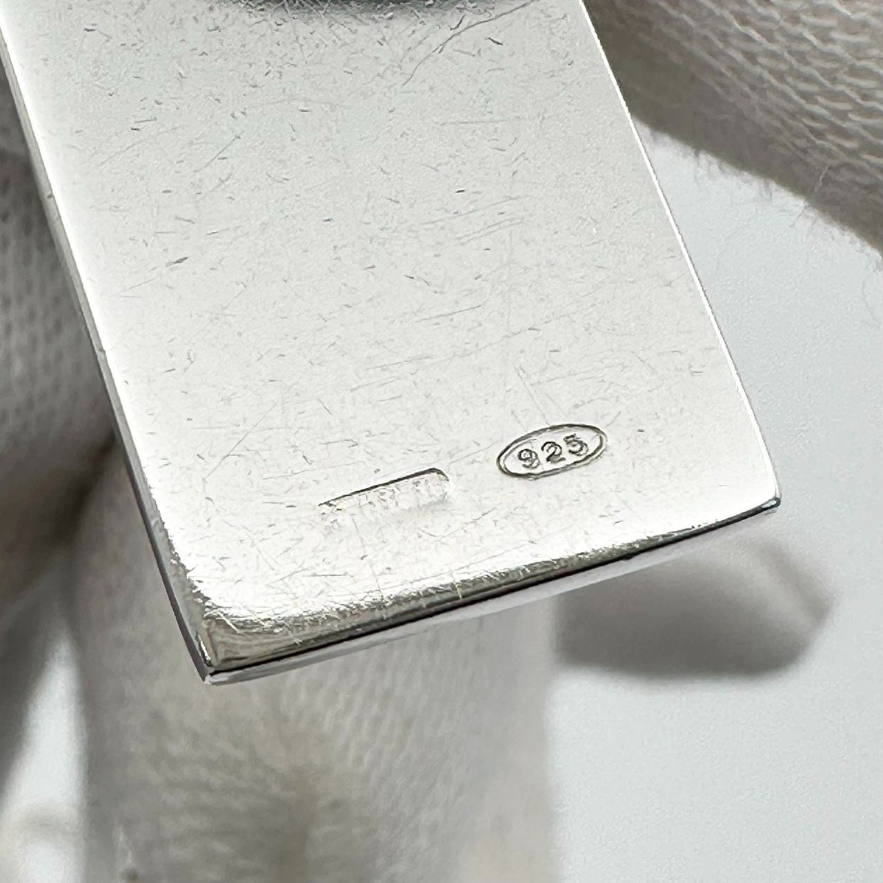 返品OK】GUCCI グッチ SV925 シルバー ロゴ プレート ネックレス