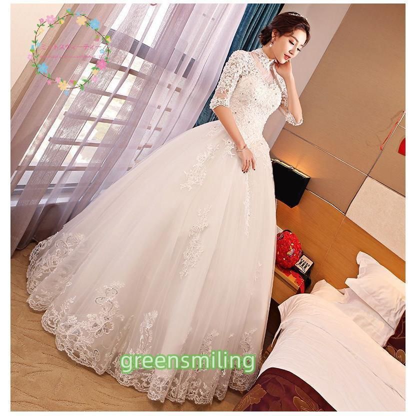 ロングドレス プリンセスライン