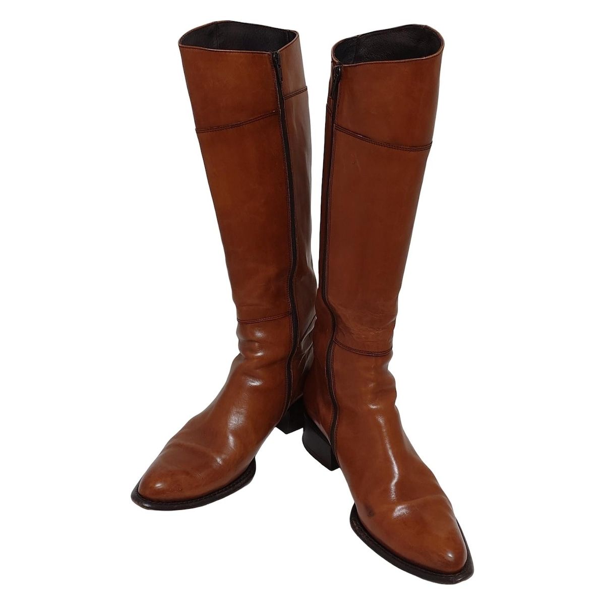 FRANCO MARTINI ロングブーツ ブラウン 茶 フランコマルティーニ FRANCO MARTINI(フランコマルティーニ) ロングブーツ 38 レディース