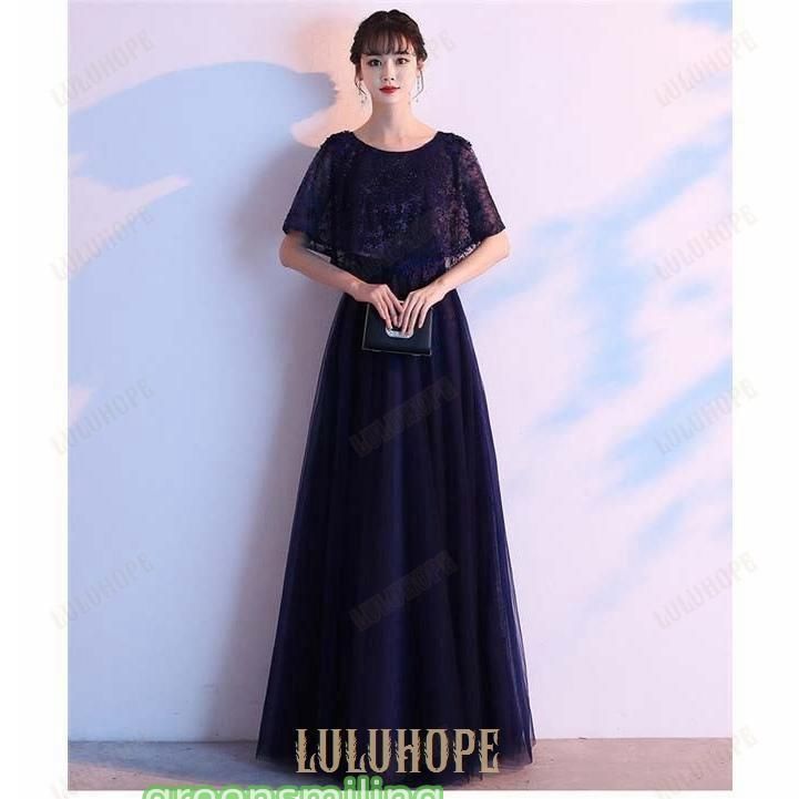 袖ありカクテルドレス