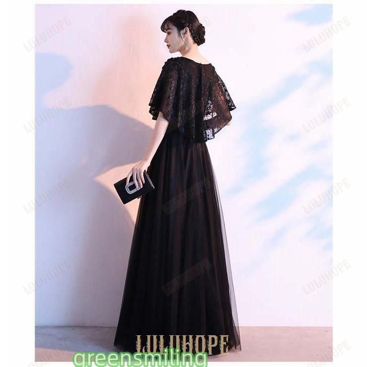 パーティードレス 袖ありカクテルドレス 結婚式 イブニングドレス 演奏会 ファスナー 二次会 発表会 披露宴 ダブルボタン ニットカーデ